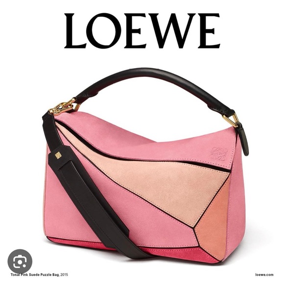 LOEWE Medium Suede Puzzle Bag - Picture 7 of 9